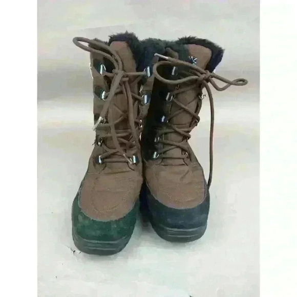 KAMIK Brooklyn Boots Women's US 7 Brown Lace Up Waterproof Fleece Lined Snow - Picture 2 of 12